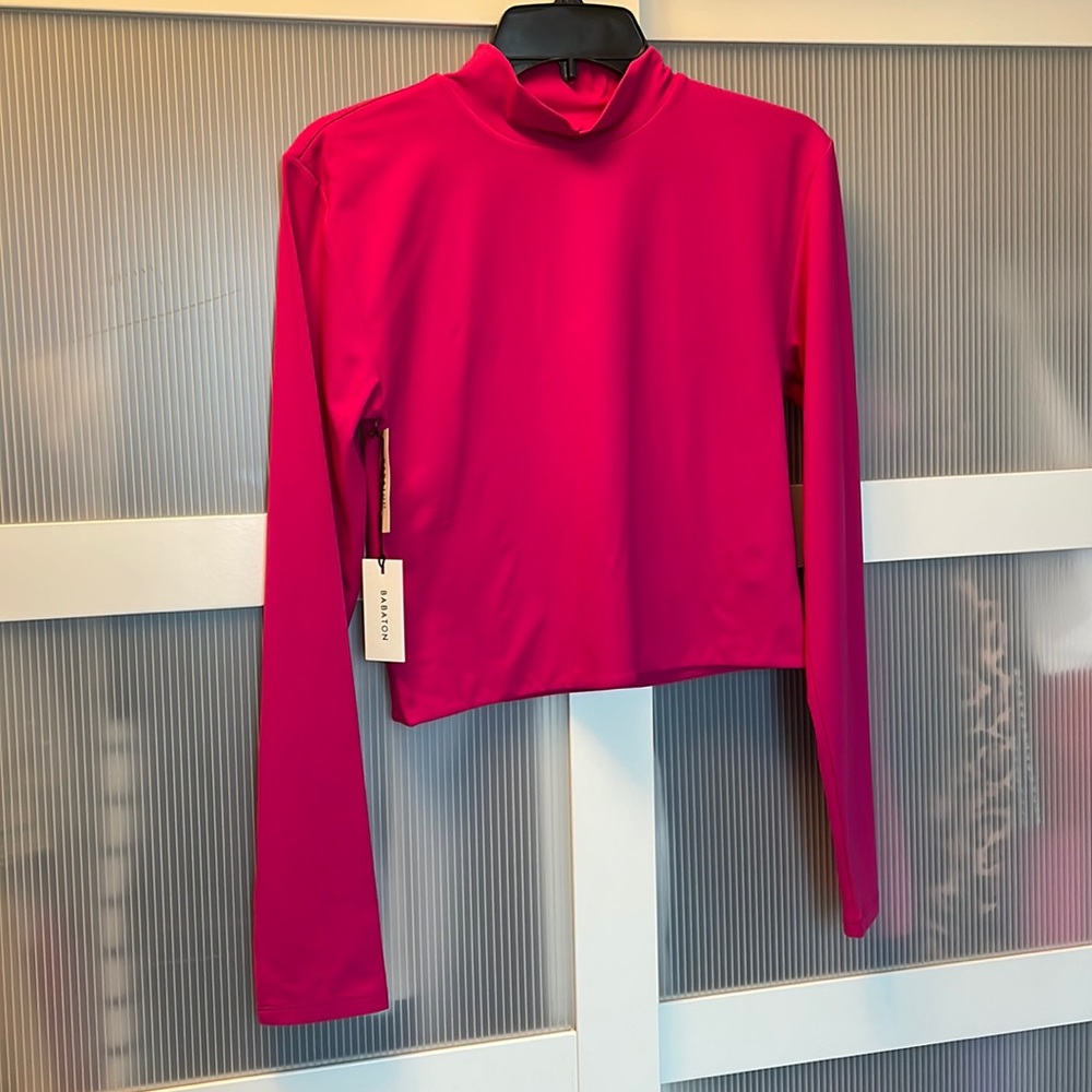 Babaton Contour Mock Neck Granita Pink